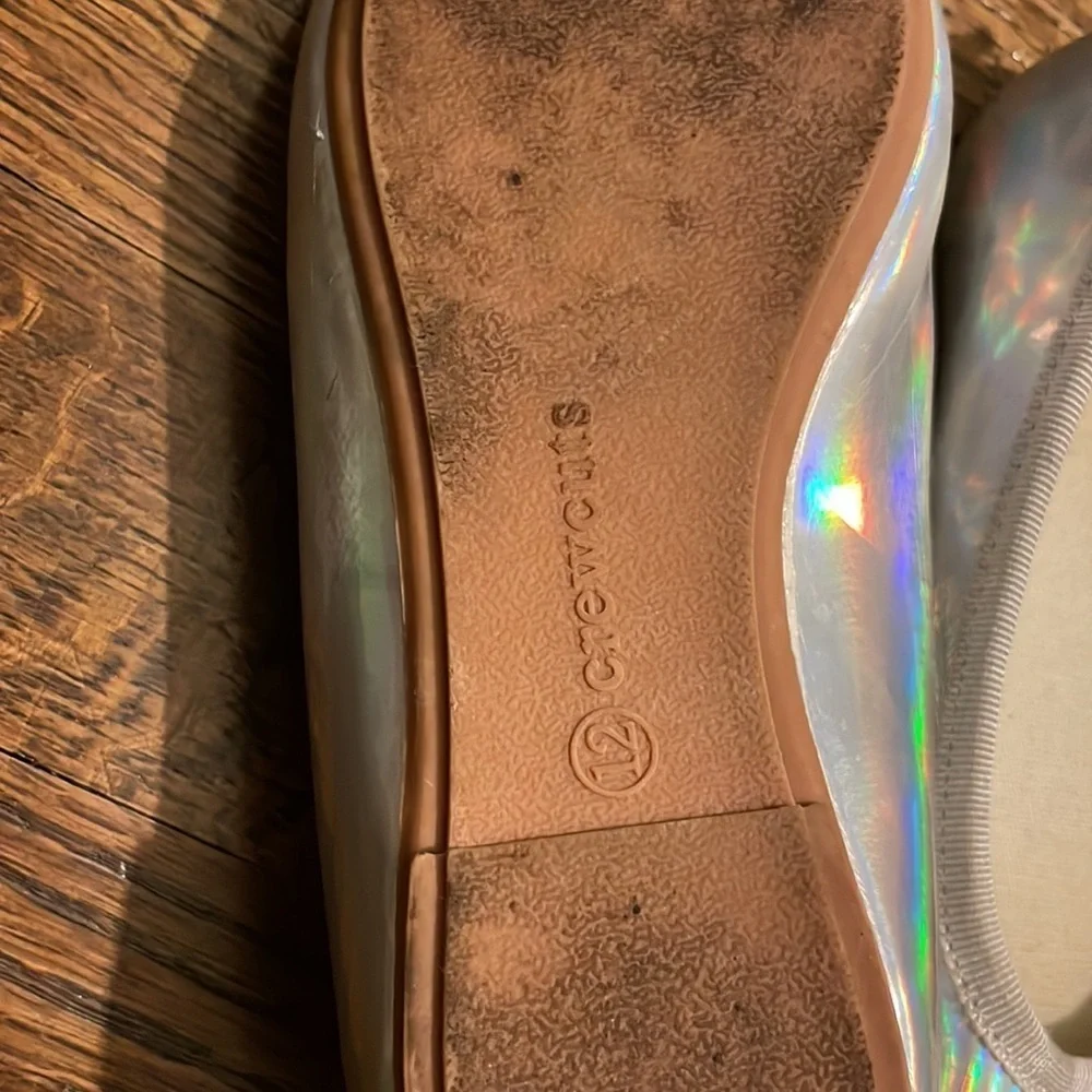Crewcuts hologram prism shimmery rainbow slip on shoes 🌈